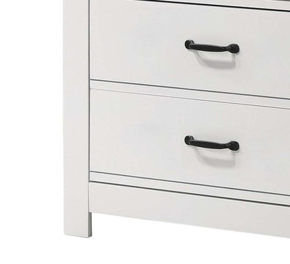 Lilola Home - Cassini White 5-Drawer Chest - 58901CH veiw 4