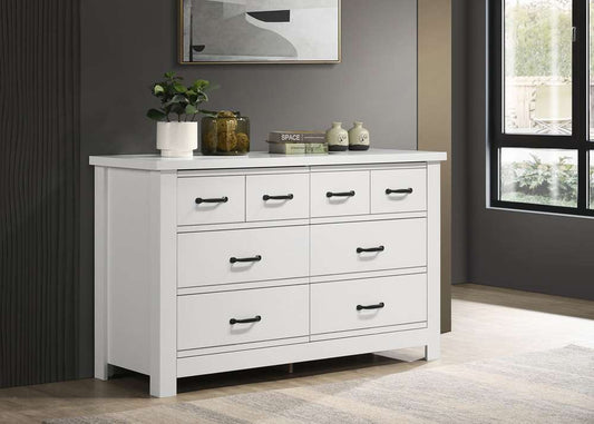 Lilola Home - Cassini White 6-Drawer Dresser - 58901DR veiw 1