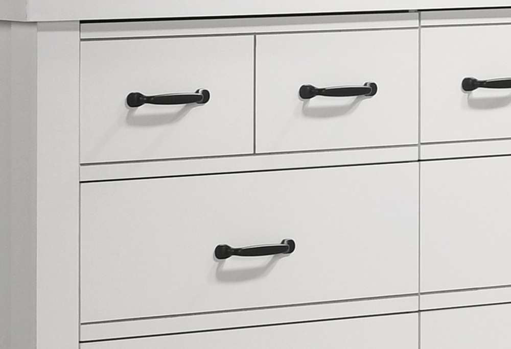 Lilola Home - Cassini White 6-Drawer Dresser - 58901DR veiw 3