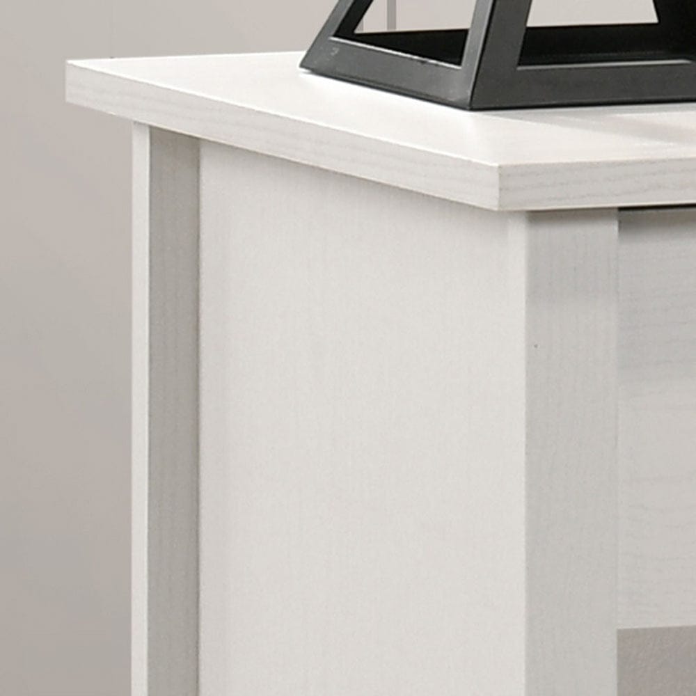 Lilola Home - Celeste 20"W White 1-Drawer Nightstand Bedside Table - 58903NS view 4