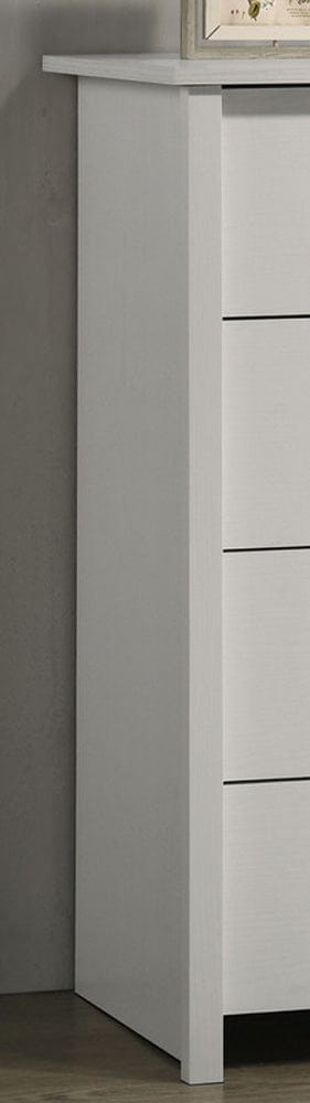 Lilola Home - Celeste 32"W White 4-Drawer Chest with Silver Handles - 58903CH view 3