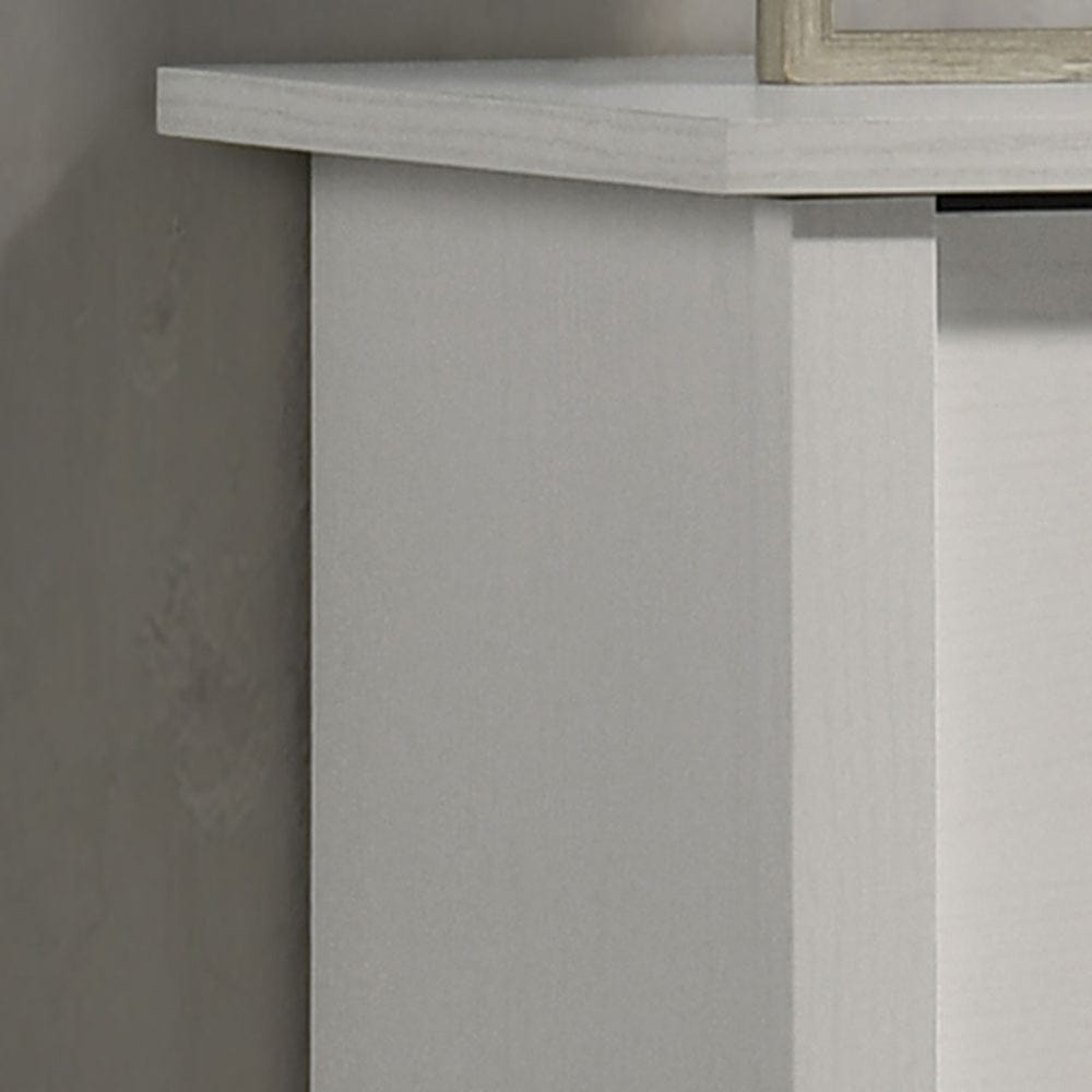 Lilola Home - Celeste 32"W White 4-Drawer Chest with Silver Handles - 58903CH view 4