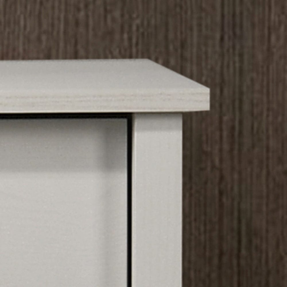 Lilola Home - Celeste 57"W White 6-Drawer Dresser with Silver Handles - 58903DR view 4