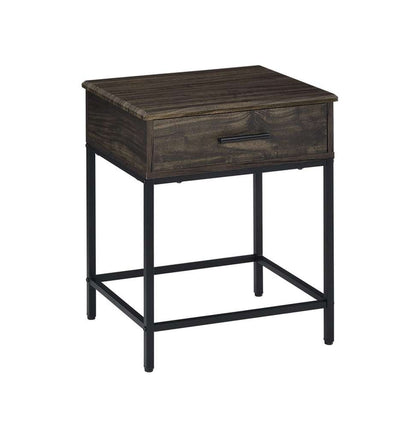 Lilola Home - Cliff MDF Brown End Table  - 98043 veiw 2