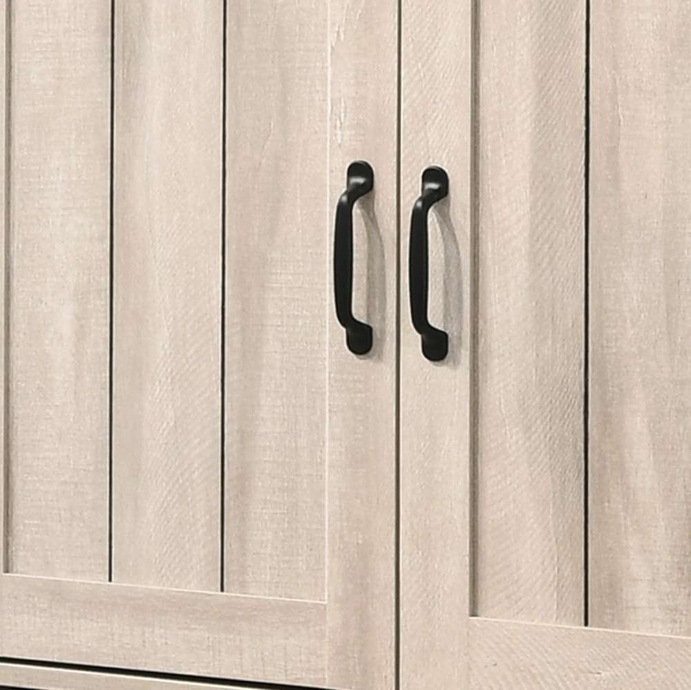 Lilola Home Corby Dusty Gray Oak Finish 3-Door Shoe Cabinet - 97009 veiw 4