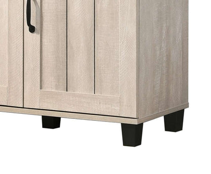 Lilola Home Corby Dusty Gray Oak Finish 3-Door Shoe Cabinet - 97009 veiw 5