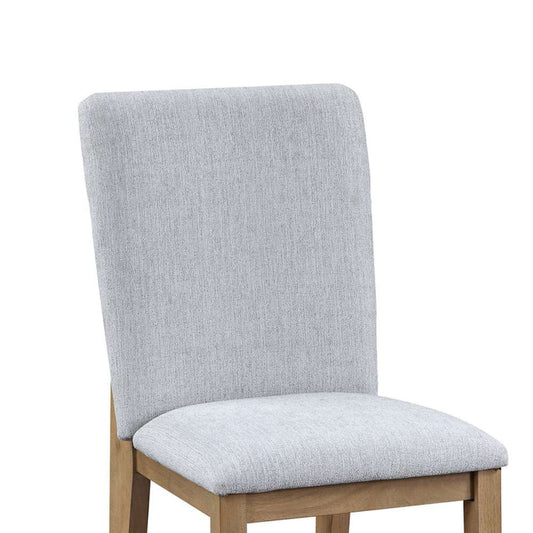 Lilola Home - Delphine - Gray Linen Fabric Dining Chair (Set of 2) - 30021 veiw 2