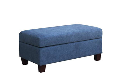 Lilola Home - Diego Blue Fabric Sectional Sofa with Right Facing Chaise, Storage Ottoman, and 2 Accent Pillows - 83002 veiw 6