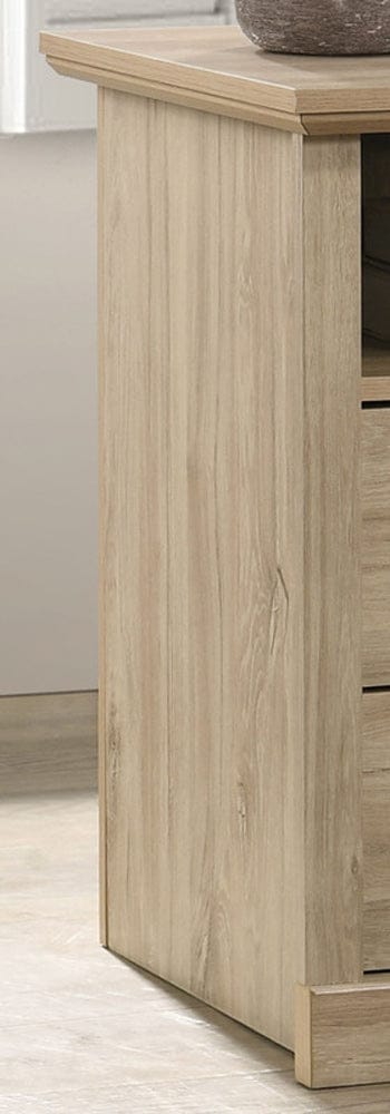 Lilola Home - Elara 22"W Light Oak Finish 2-Drawer Nightstand Bedside Table with USB Charging  Ports - 58906NS view 3