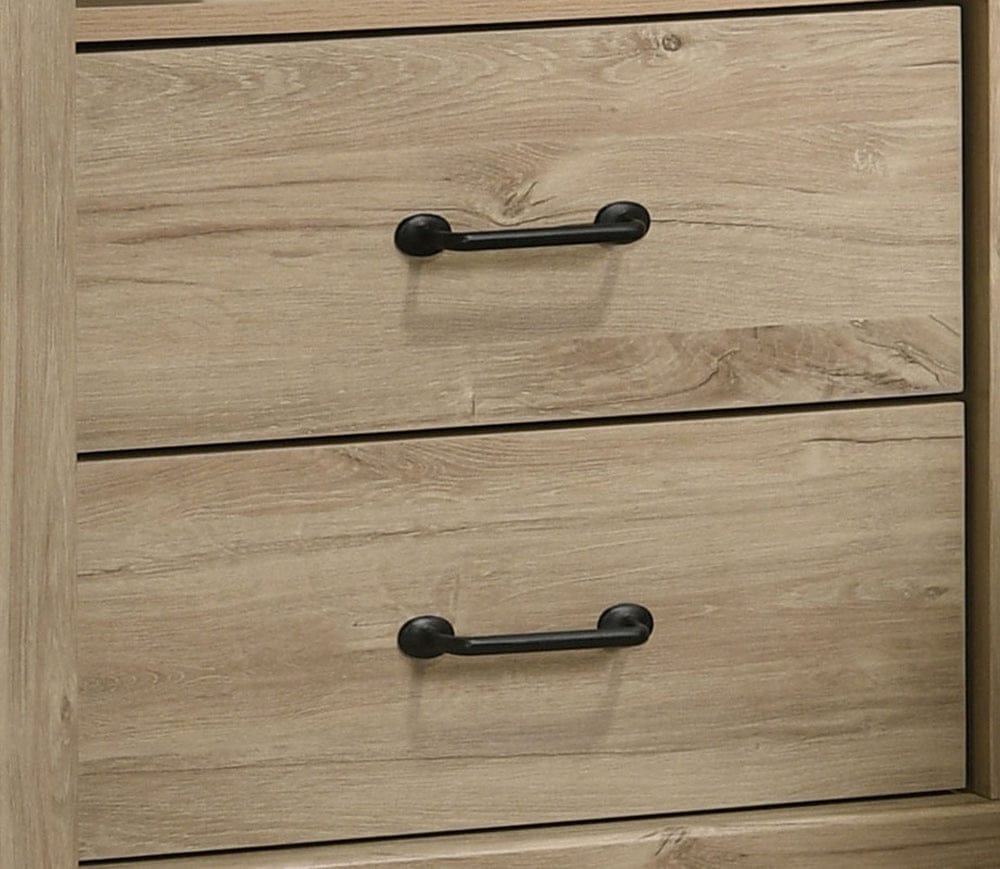 Lilola Home - Elara 22"W Light Oak Finish 2-Drawer Nightstand Bedside Table with USB Charging  Ports - 58906NS view 6