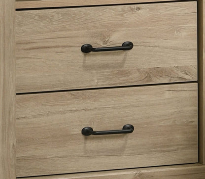 Lilola Home - Elara 22"W Light Oak Finish 2-Drawer Nightstand Bedside Table with USB Charging  Ports - 58906NS view 6