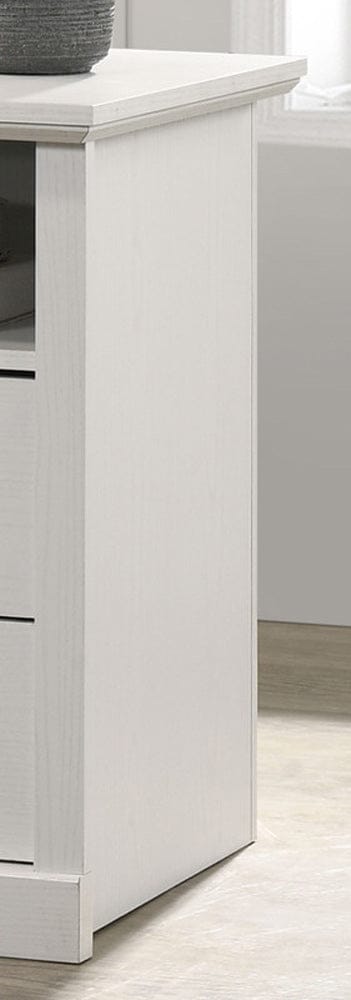 Lilola Home - Elara 22"W White 2-Drawer Nightstand Bedside Table with USB charging  Ports - 58905NS view 3