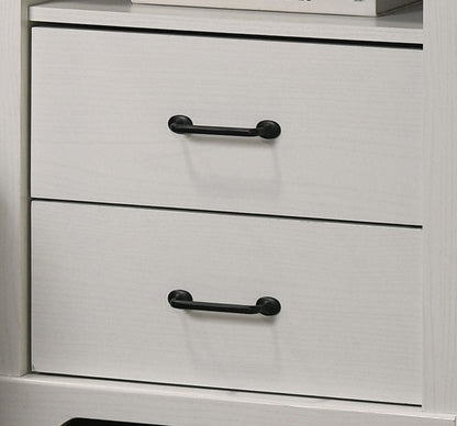 Lilola Home - Elara 22"W White 2-Drawer Nightstand Bedside Table with USB charging  Ports - 58905NS view 6