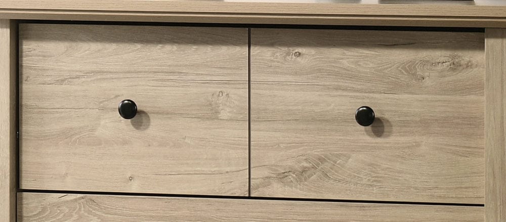 Lilola Home - Elara 32"W Light Oak Finish 4-Drawer Chest with Black Handles - 58906CH view 5
