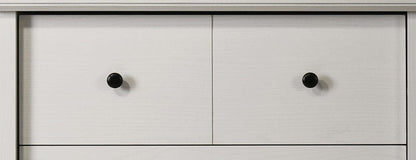 Lilola Home - Elara 32"W White 4-Drawer Chest with Black Handles - 58905CH view 5