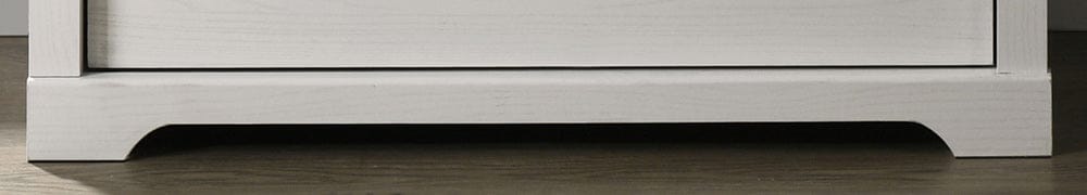 Lilola Home - Elara 32"W White 4-Drawer Chest with Black Handles - 58905CH view 7