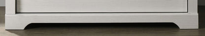 Lilola Home - Elara 32"W White 4-Drawer Chest with Black Handles - 58905CH view 7
