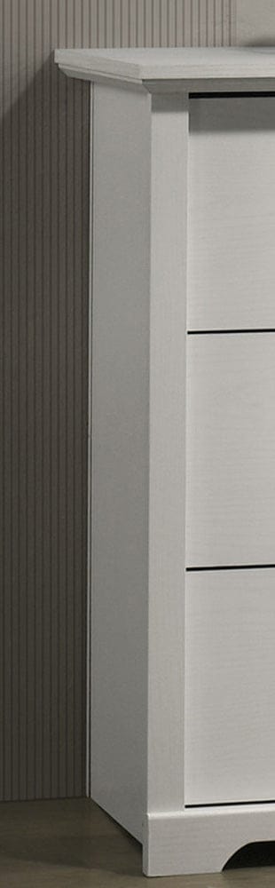 Lilola Home - Elara 57"W White 6-Drawer Dresser with Black Handles - 58905DR view 3