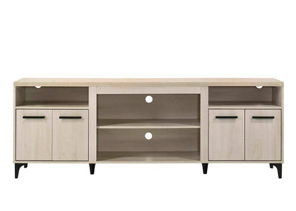 Lilola Home - Evander 70inW Oak Finish 4-Door TV Stand-97033 veiw 1