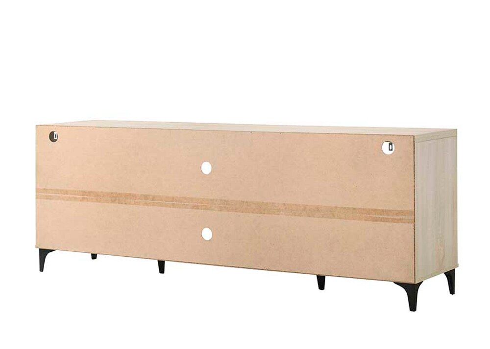 Lilola Home - Evander 70inW Oak Finish 4-Door TV Stand-97033 veiw 3