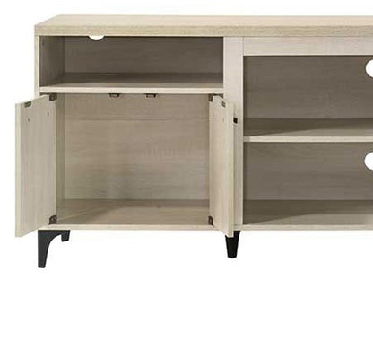 Lilola Home - Evander 70inW Oak Finish 4-Door TV Stand-97033 veiw 4