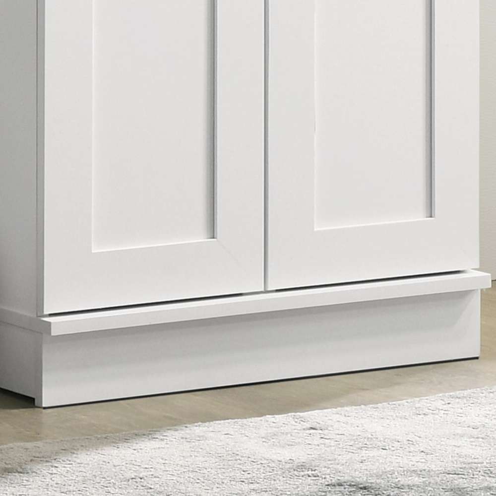 Lilola Home - Evelyn White Sleek Storage Cabinet with Framed Panel Design  - 96002 veiw 5
