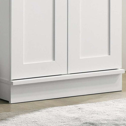 Lilola Home - Evelyn White Sleek Storage Cabinet with Framed Panel Design  - 96002 veiw 5