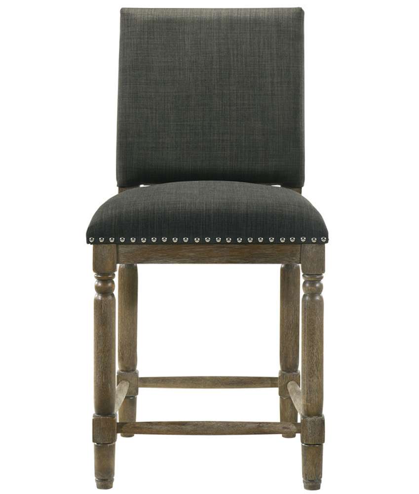 Lilola Home - Everton - Gray Fabric Counter Height Chair with Nailhead Trim - 30517 veiw 3