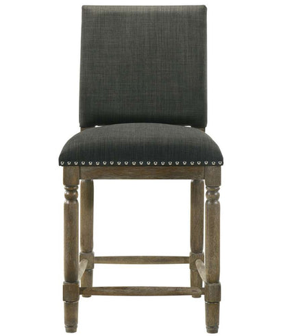 Lilola Home - Everton - Gray Fabric Counter Height Chair with Nailhead Trim - 30517 veiw 3