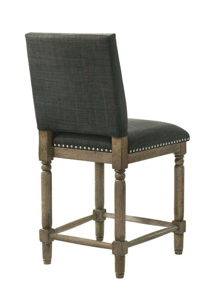 Lilola Home - Everton - Gray Fabric Counter Height Chair with Nailhead Trim - 30517 veiw 5