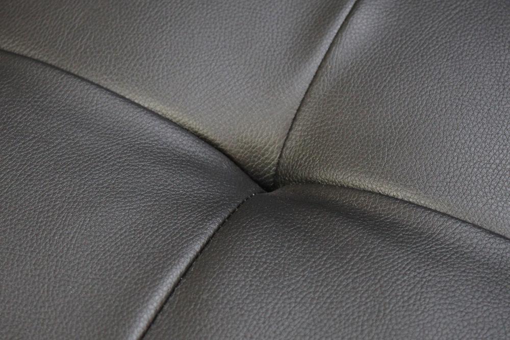 Lilola Home - Genesis 85inW Black PVC Fabric Sofa with LED Lights, USB Charger, Storage Console, Cupholders, Tufted Cushions-84513-1 veiw 9