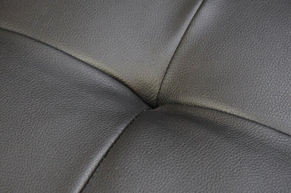 Lilola Home - Genesis 85inW Black PVC Fabric Sofa with LED Lights, USB Charger, Storage Console, Cupholders, Tufted Cushions-84513-1 veiw 9