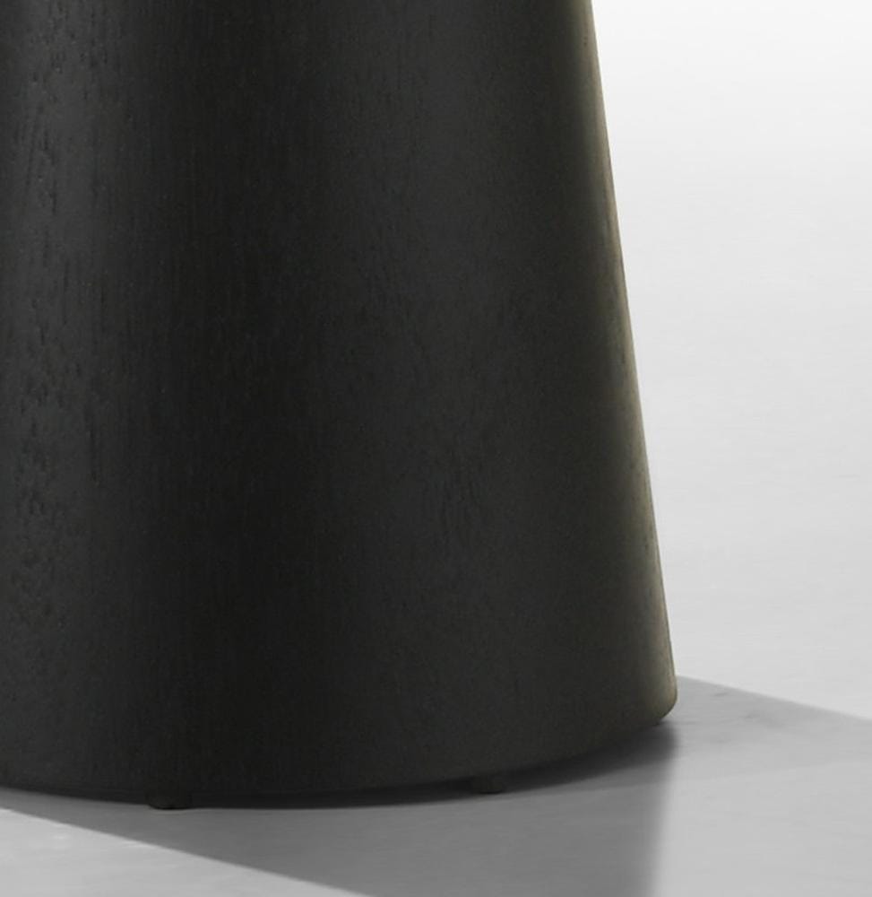 Lilola Home - Grantham Black 22inW Round End Table with Pedestal Base - 798045 veiw 2
