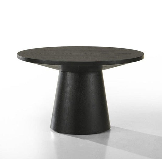 Lilola Home - Grantham Black 29inW Round Coffee Table with Pedestal Base - 798044 veiw 1