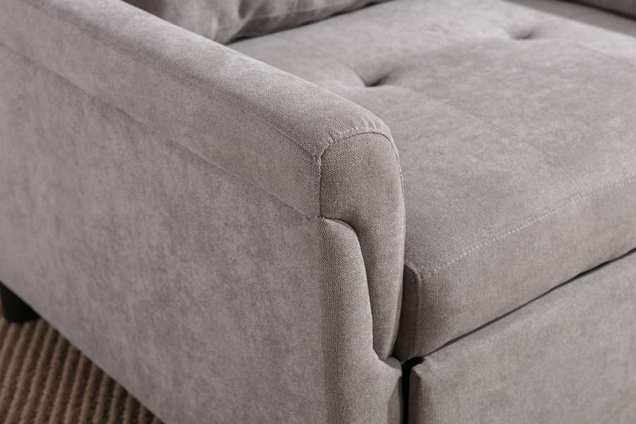 Lilola Home - Hannah Gray Woven Convertible Armchair - 81360 veiw 5