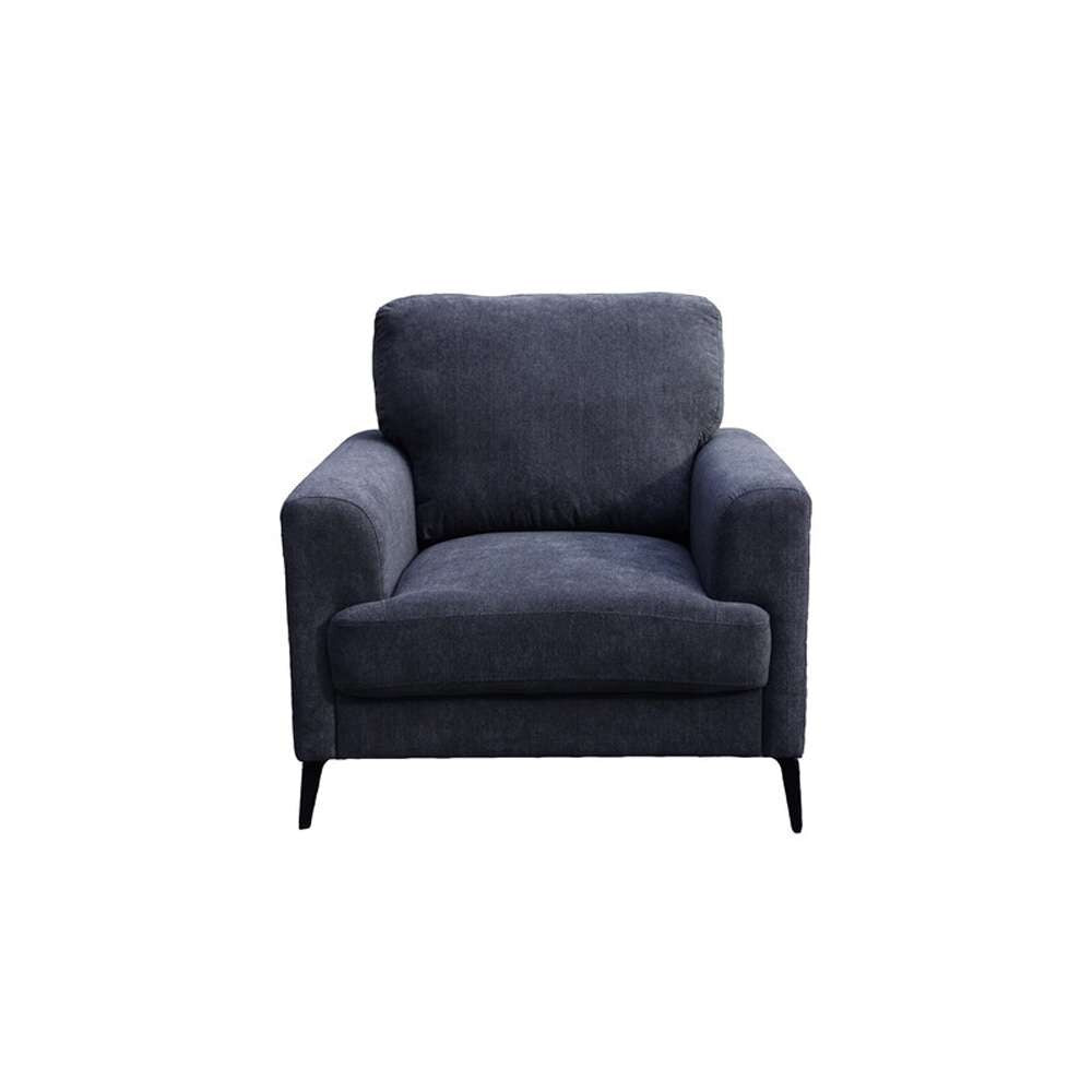 Lilola Home - Jackson Black Fabric Chair with Black Metal Legs - 83003-C veiw 2