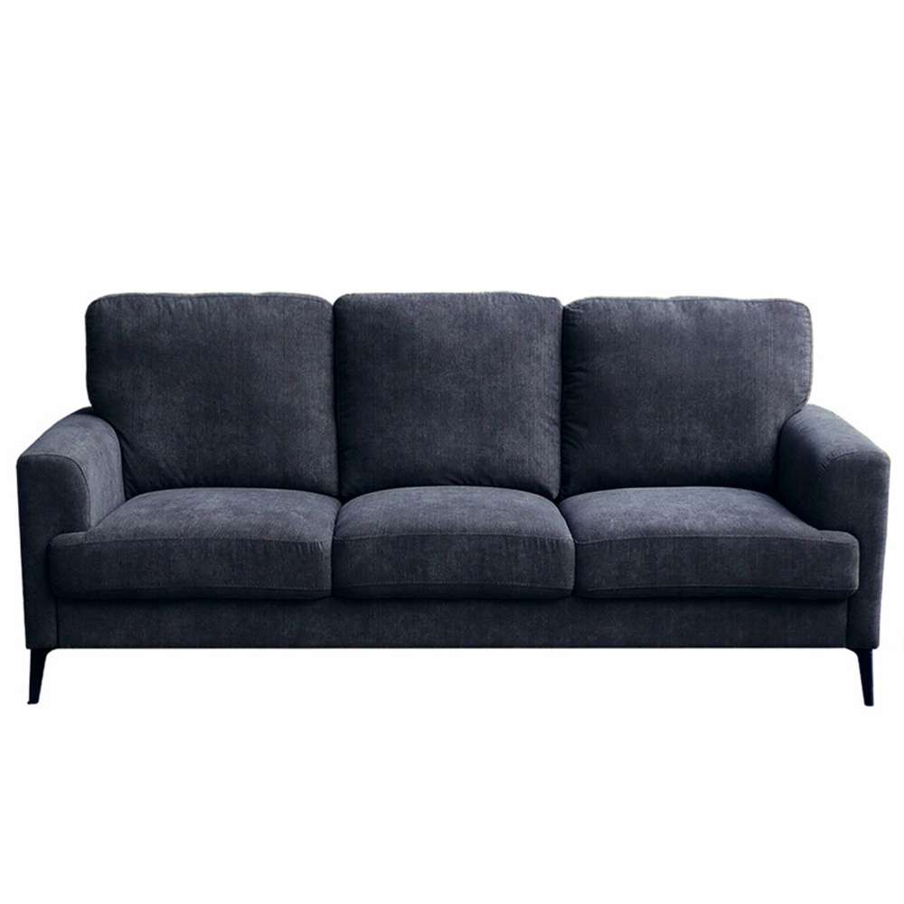 Lilola Home - Jackson Black Fabric Sofa with Black Metal Legs - 83003-S veiw 2