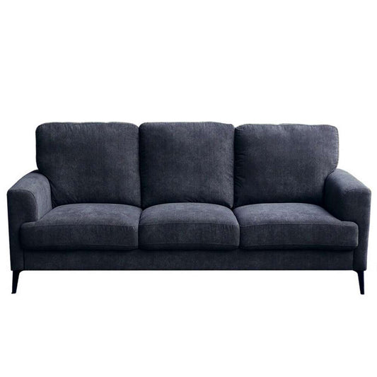 Lilola Home - Jackson Black Fabric Sofa with Black Metal Legs - 83003-S veiw 2