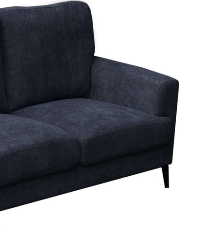 Lilola Home - Jackson Black Fabric Sofa with Black Metal Legs - 83003-S veiw 3