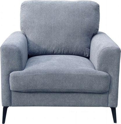 Lilola Home - Jackson Gray Fabric Chair with Black Metal Legs - 83004-C veiw 2