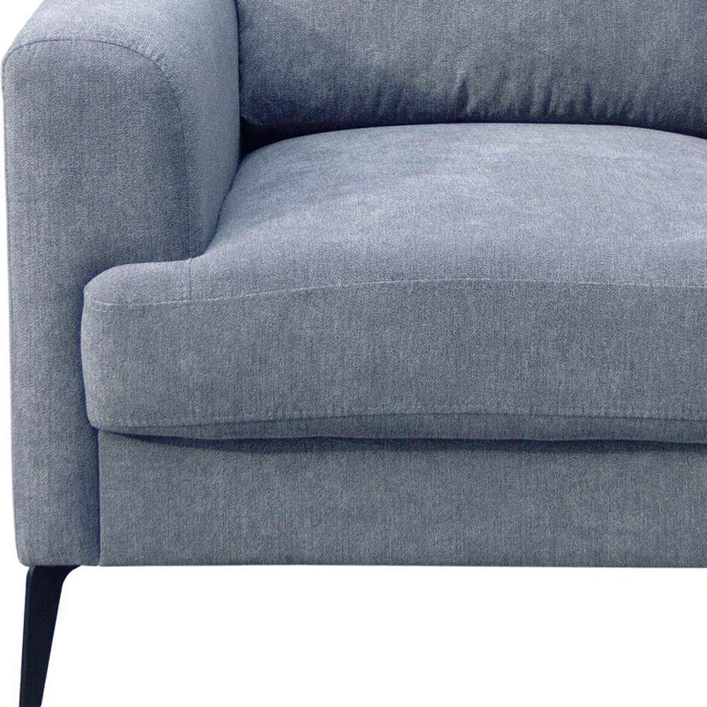 Lilola Home - Jackson Gray Fabric Chair with Black Metal Legs - 83004-C veiw 5