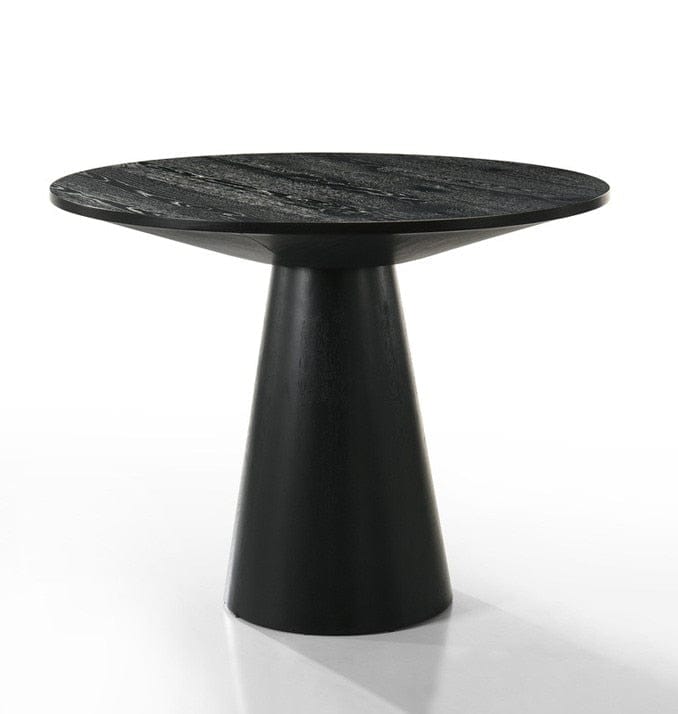 Lilola Home - Jasper 47in Round Ebony Black Counter Height Table with Pedestal Base - 30050 veiw 1