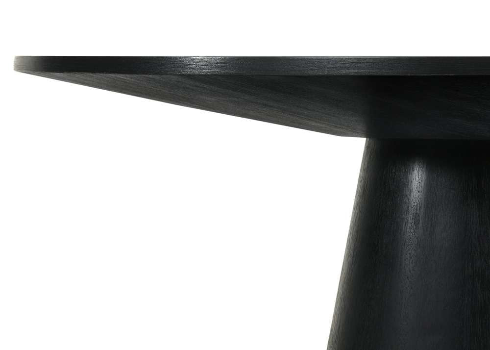 Lilola Home - Jasper 5-Piece Ebony Black 47inW Round Dining Set - 30023-2 veiw 5