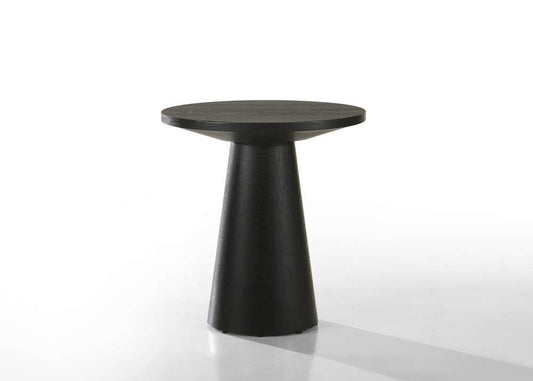 Lilola Home - Jasper Ebony Black 20in Round Console Table - 98046 veiw 1