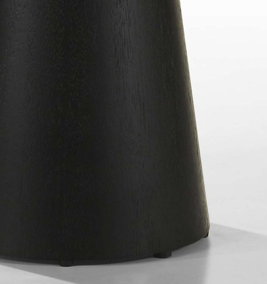 Lilola Home - Jasper Ebony Black 20in Round Console Table - 98046 veiw 2