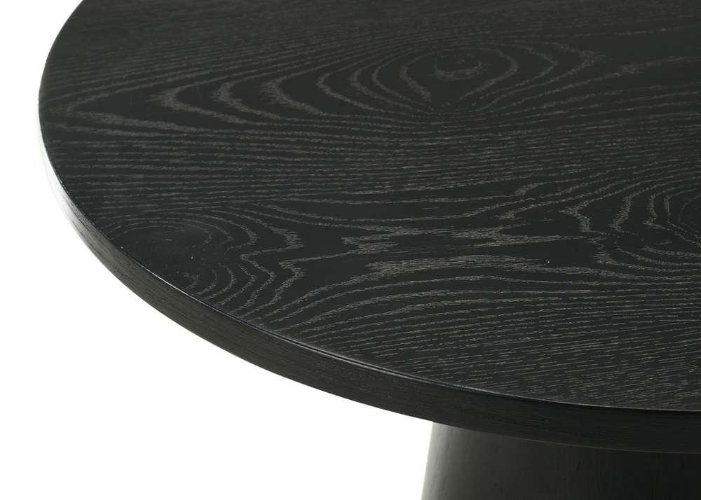 Lilola Home - Jasper Ebony Black 20in Round Console Table - 98046 veiw 4