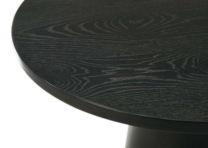 Lilola Home - Jasper Ebony Black 20in Round Console Table - 98046 veiw 4