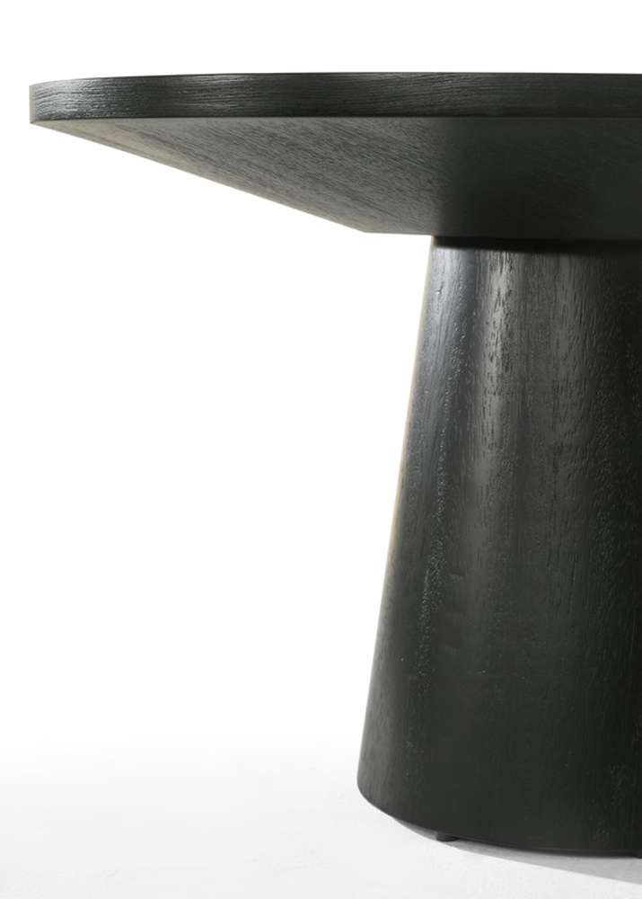 Lilola Home - Jasper Ebony Black 22in Round End Table - 98045 veiw 3