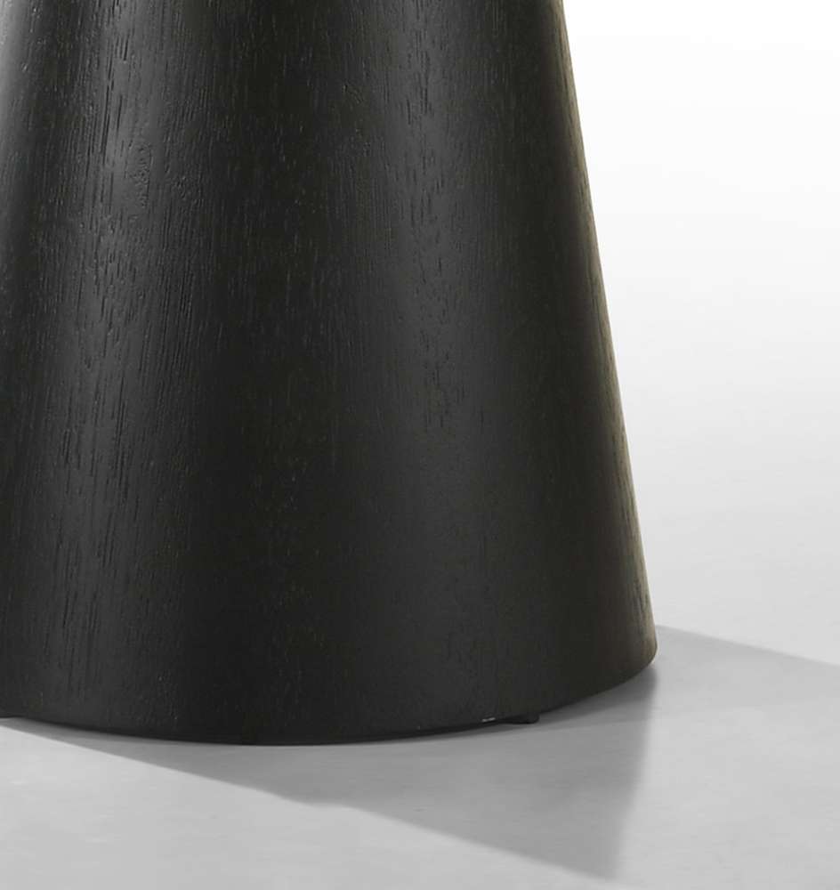 Lilola Home - Jasper Ebony Black 29in Round Coffee Table - 98044 veiw 2