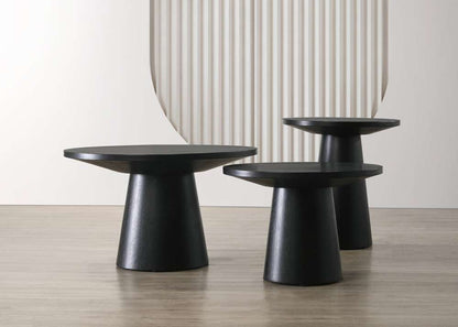 Lilola Home - Jasper Ebony Black 3-Piece Coffee, End, & Console Table Set - 98044-SET veiw 1